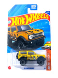 21 Ford Bronco Yellow Hot Wheels 1/64