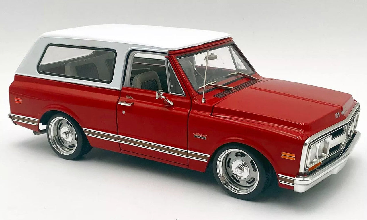 GMC Jimmy Slammed Custom (Red & White) Diecast Car Model  1/18 ACME 1970