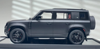 Land Rover Defender (Matte Black/ Red Interior) [OEM EXCLUSIVE] 1:18 scale Motorhelix