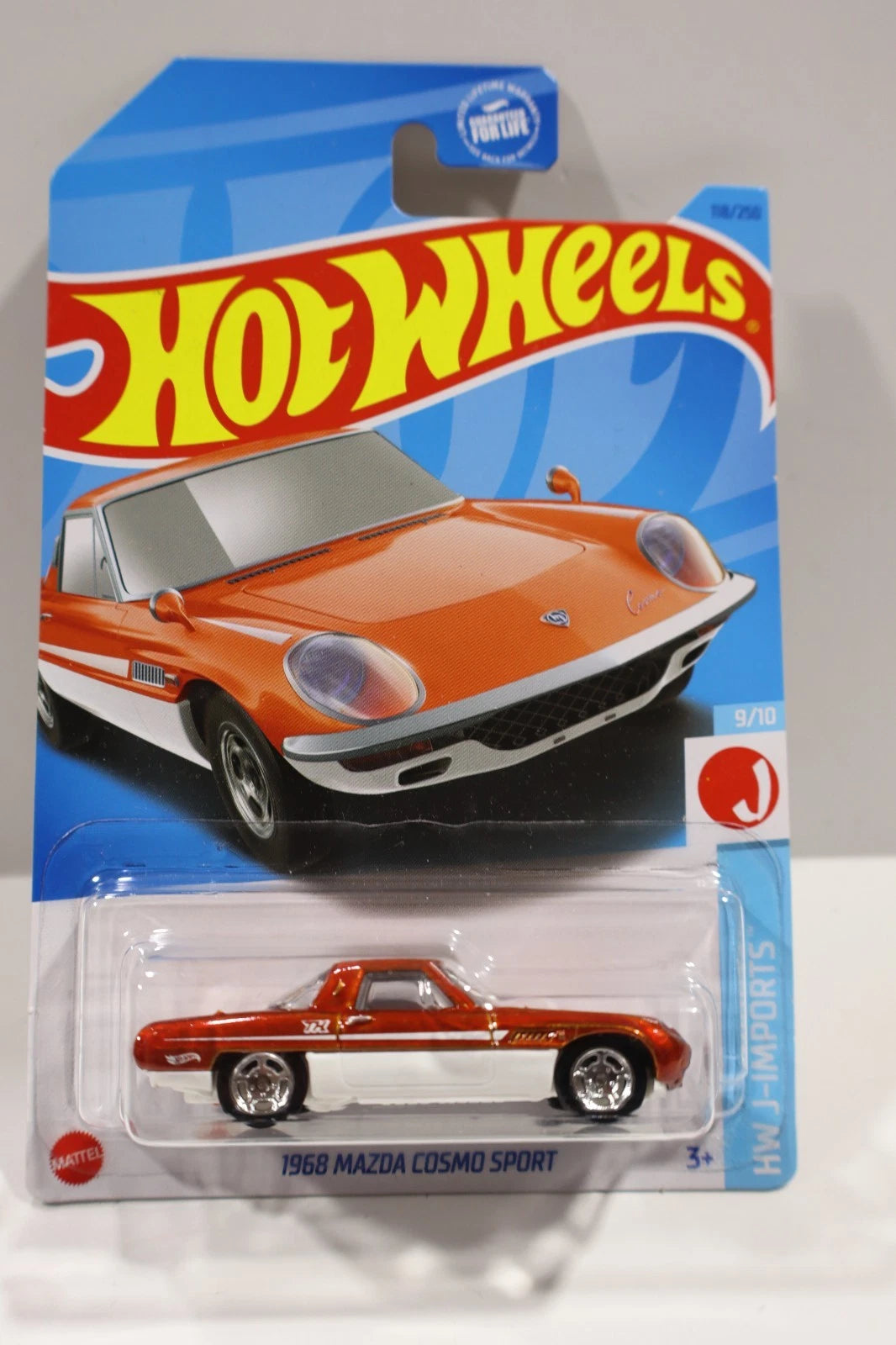 Hot Wheels HW J-Imports 1968 Mazda Cosmo Sport Super Treasure Hunt Orange