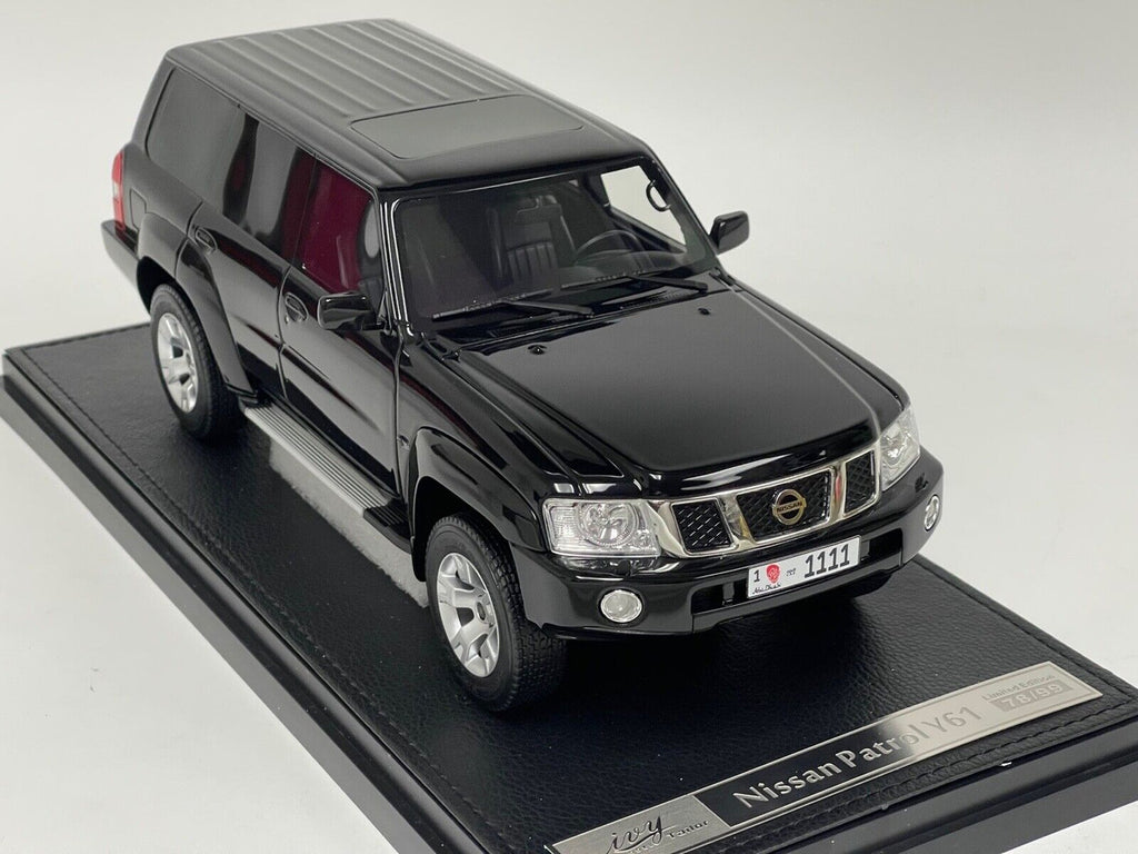 Nissan Patrol Y61 (Black) Resin Car Model Limited 99 Pieces 1/18