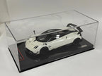 1/18 YY model Pagani Huayra BC Coupe in White Black wheels on Carbon Base AB494