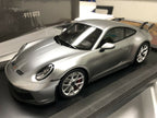 Minichamps, Porsche dealer edition, 1/18th scale, Resin model of the 911 GT3, in GT Silver. This is a limited edition and is No.522 of 911 produced.