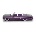 CHEVROLET IMPALA LOWRIDER CABRIOLET OPEN PURPLE 1:18 SCALE BY SUN-STAR