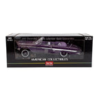 CHEVROLET IMPALA LOWRIDER CABRIOLET OPEN PURPLE 1:18 SCALE BY SUN-STAR