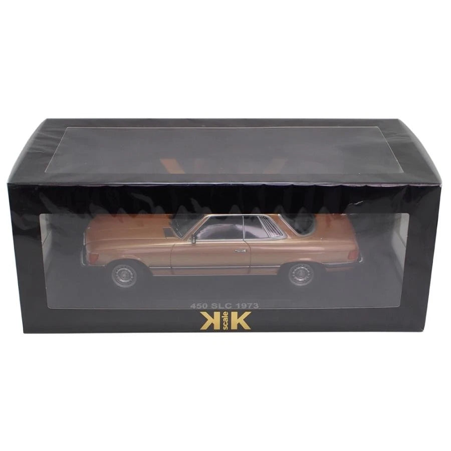 Mercedes 450 SLC 1973 Gold Metallic Model Car KK scale 1 1/18