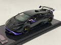 1/18 IVY Lamborghini Huracan STO Black Purple Accent Carbon Base