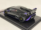 1/18 IVY Lamborghini Huracan STO Black Purple Accent Carbon Base