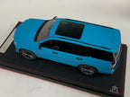 1/18 BBA Models Cadillac Escalade V series 2022 in Matte Blue on Leather Base