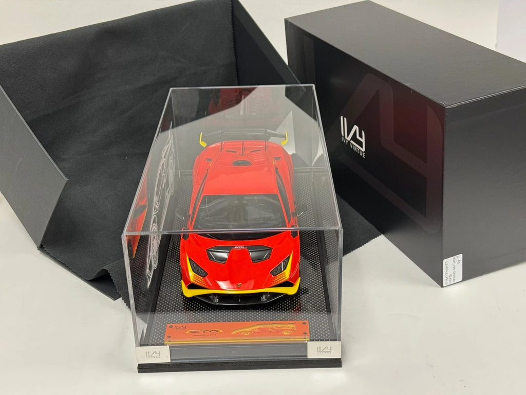 1/18 IVY Lamborghini Huracan STO Xanto Orange Carbon Base