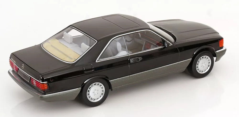 Mercedes-Benz 500 SEC (C126) (Black) Car Model 1/18 KK-Scale 1985