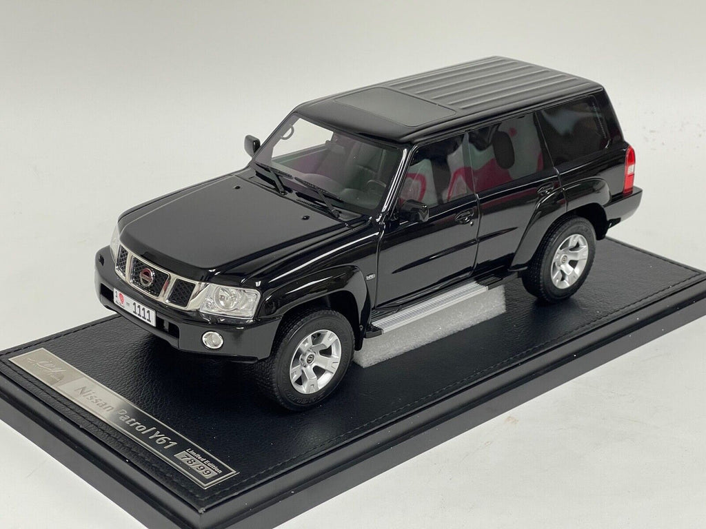 Nissan Patrol Y61 (Black) Resin Car Model Limited 99 Pieces 1/18