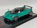 Preorder 1/18 YY model Pagani Huayra BC Coupe in peacock Green Carbon Base AB491