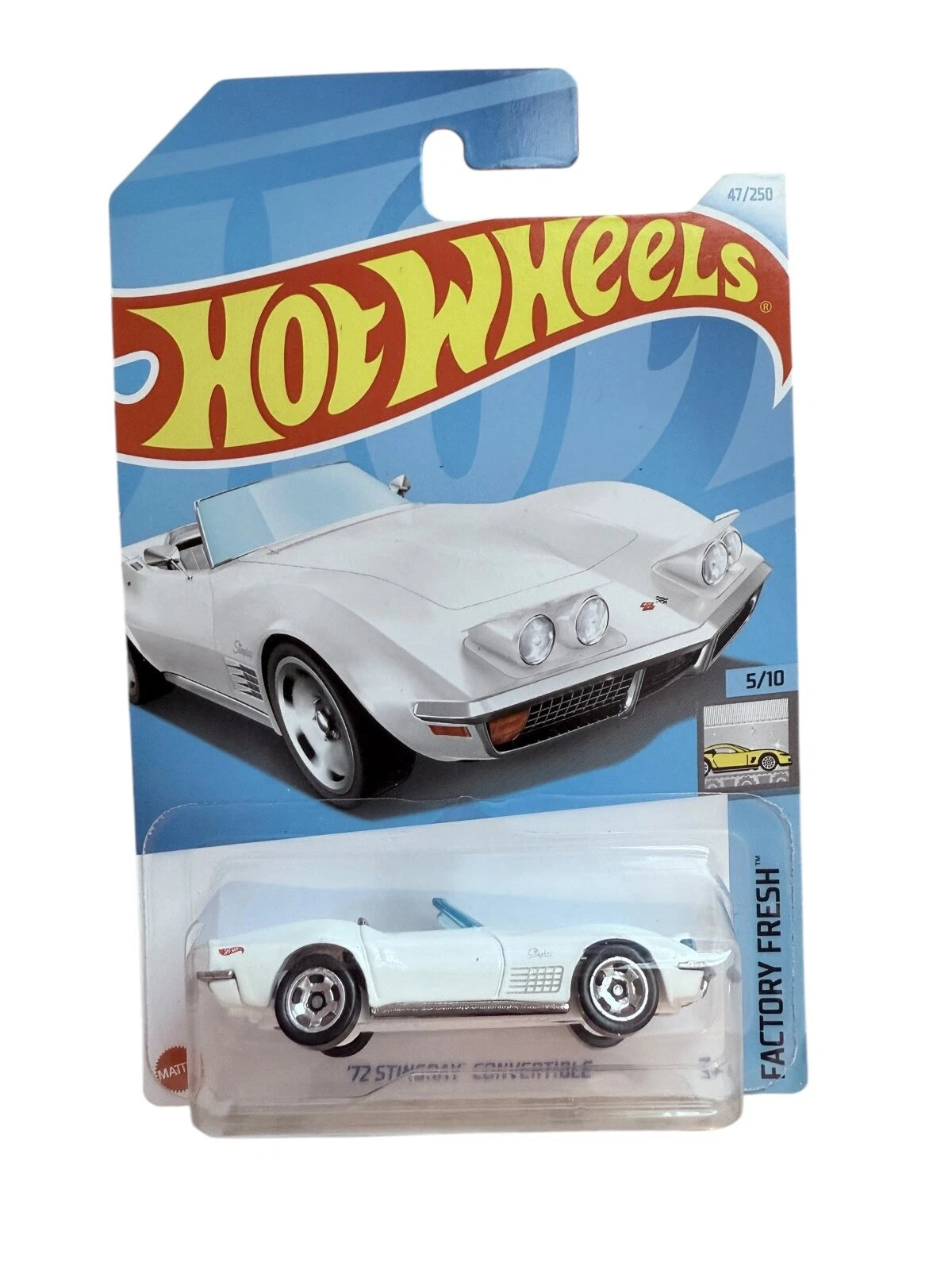 '72 Stingray Convertible 47/250 Factory Fresh 5/10 Hot Wheels