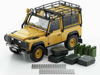 Land Rover Defender 90 Adventure with Rack & Accessories  1/18