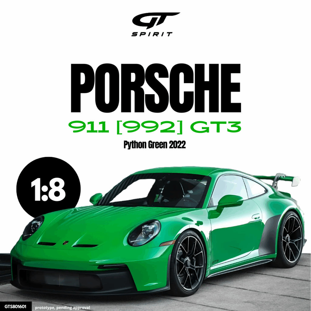 Porsche 911 992 GT3 Python Green GT Spirit 1/8