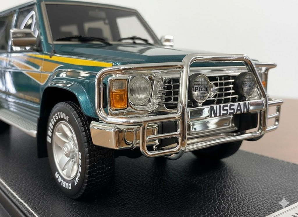 Nissan Patrol Super Safari Y60 Green IVY Models Scale Model Car 1/18