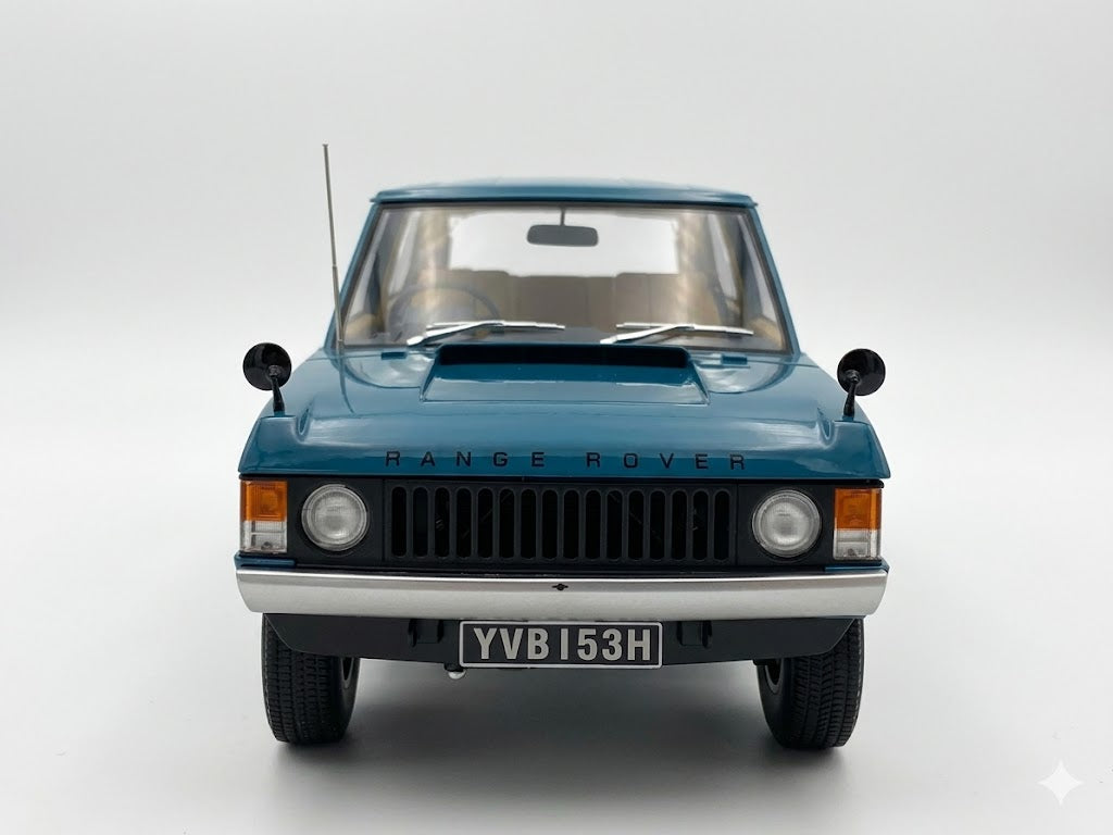 1/18 Diecast Land Rover Range Rover 2 Doors 1970 Blue Almost Real