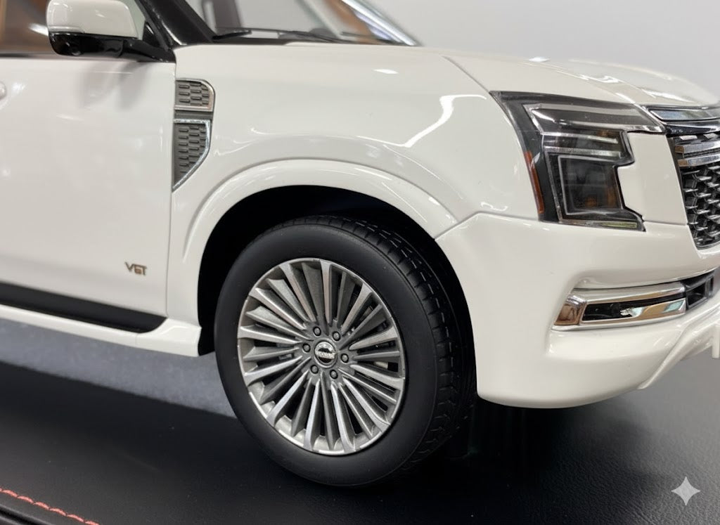 Nissan Patrol Y63 Platinum – White – Limited Edition 50 pcs 1/18