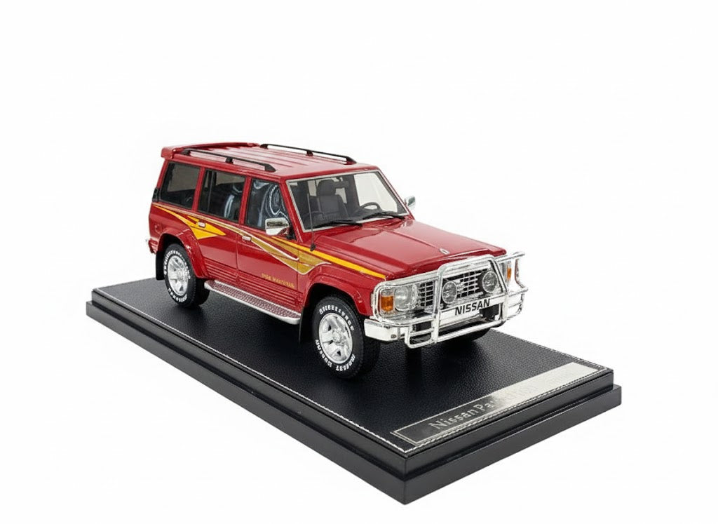 1/18 Diecast Nissan Patrol Super Safari Y60 Red IVY Models Scale Model Car
