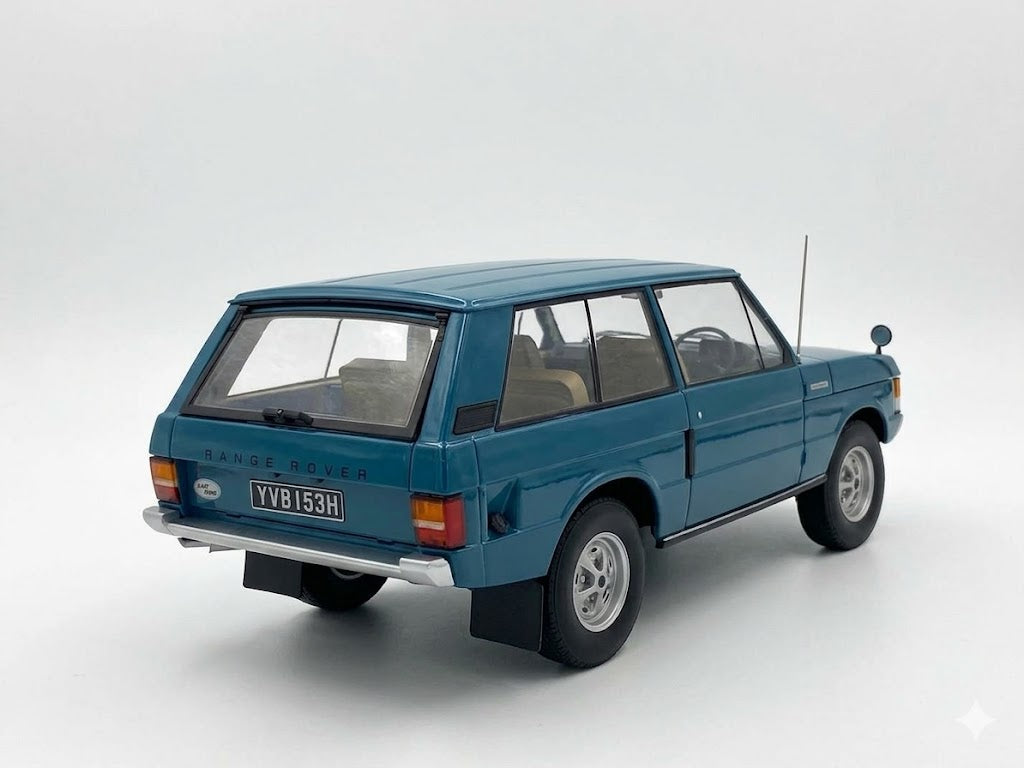 1/18 Diecast Land Rover Range Rover 2 Doors 1970 Blue Almost Real