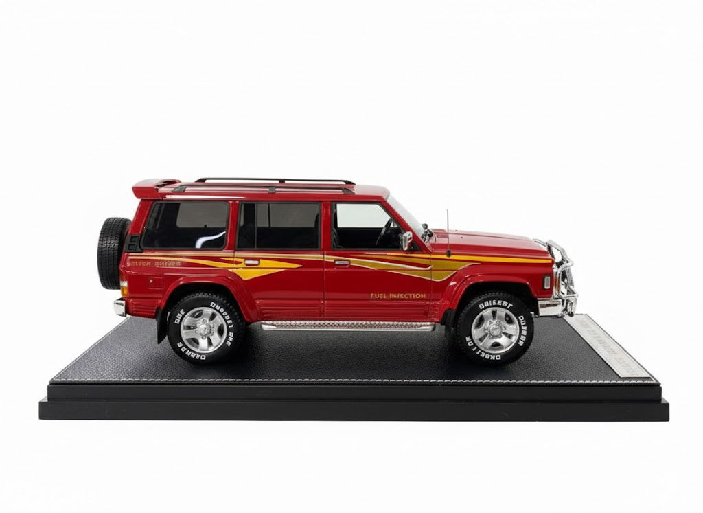 1/18 Diecast Nissan Patrol Super Safari Y60 Red IVY Models Scale Model Car