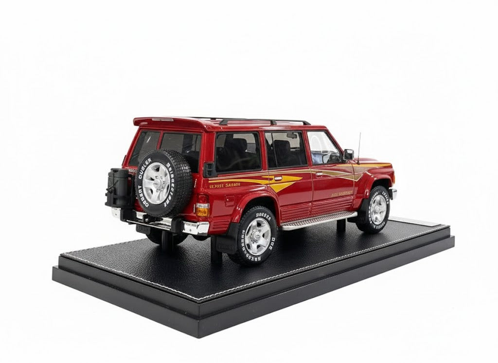 1/18 Diecast Nissan Patrol Super Safari Y60 Red IVY Models Scale Model Car