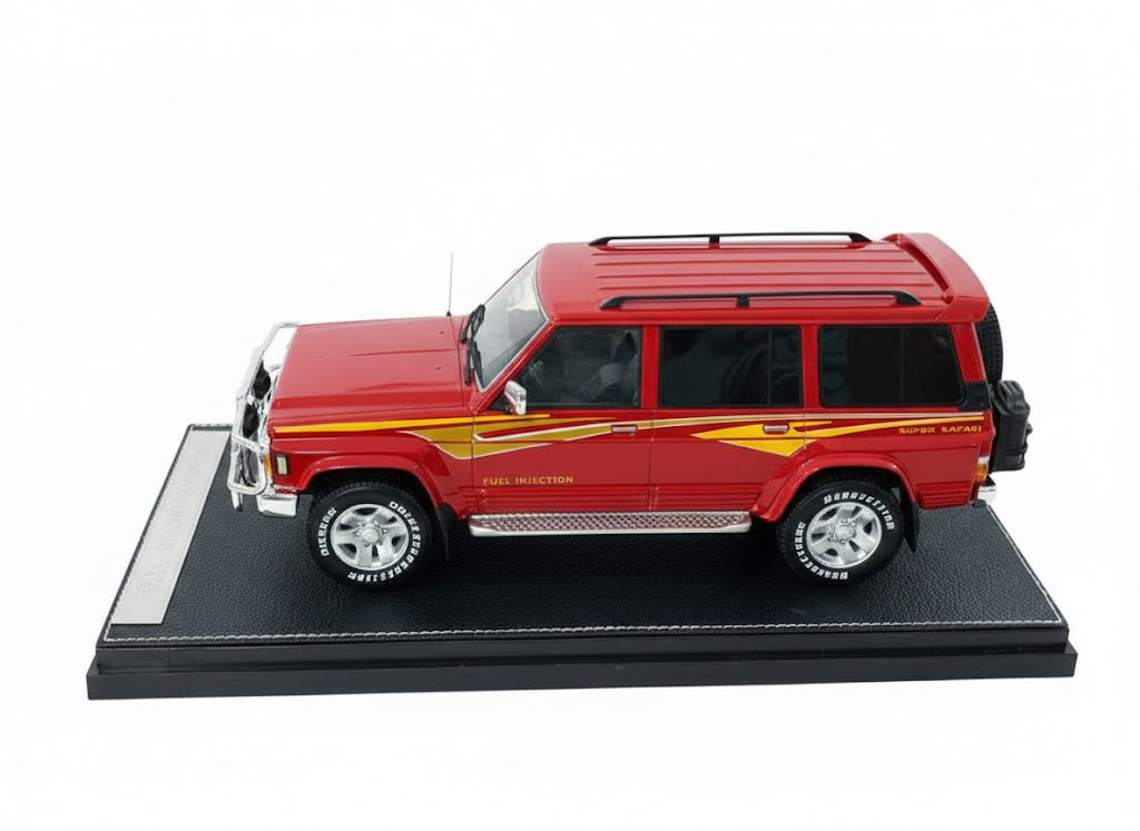 1/18 Diecast Nissan Patrol Super Safari Y60 Red IVY Models Scale Model Car