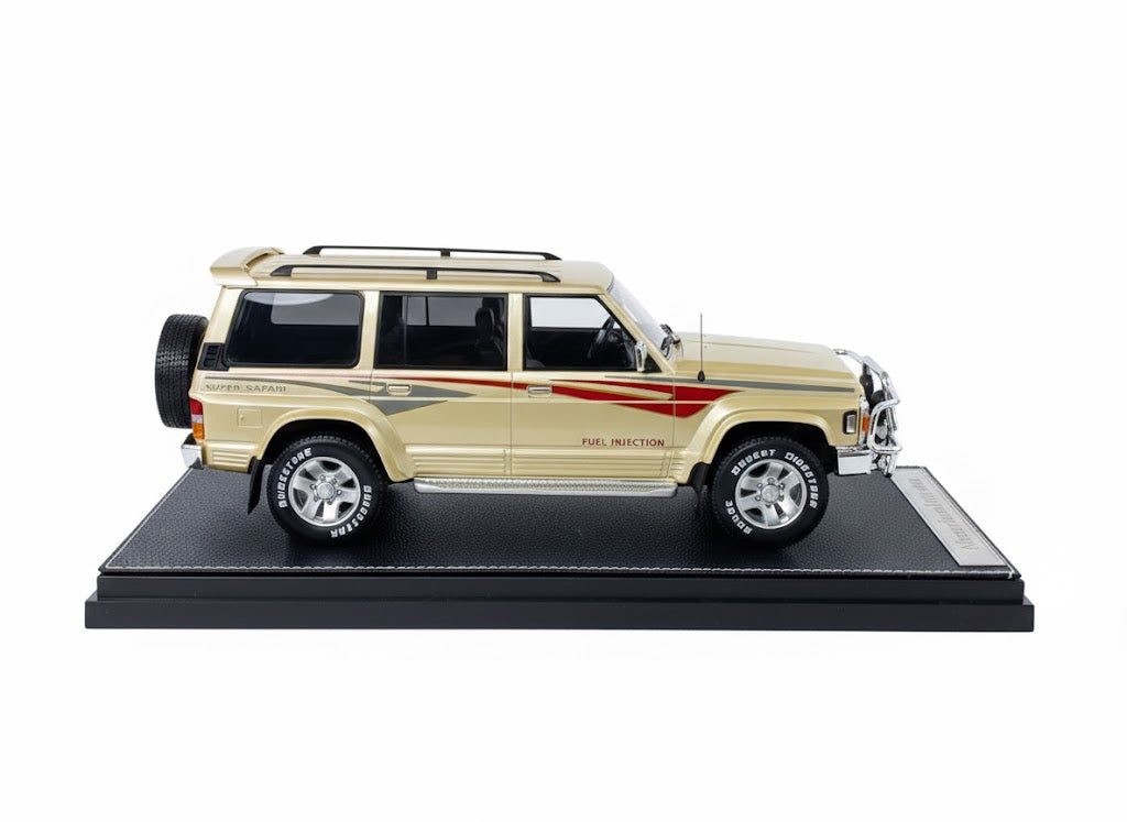 Nissan Patrol Super Safari Y60 Beige IVY Models Scale Model Car 1/18