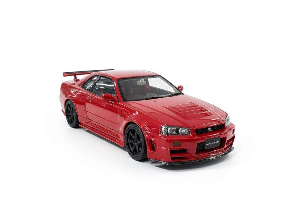 Diecast – Nissan Skyline GT-R R34 Customized Version | MotorHelix | Limited 399 pcs | Active Red