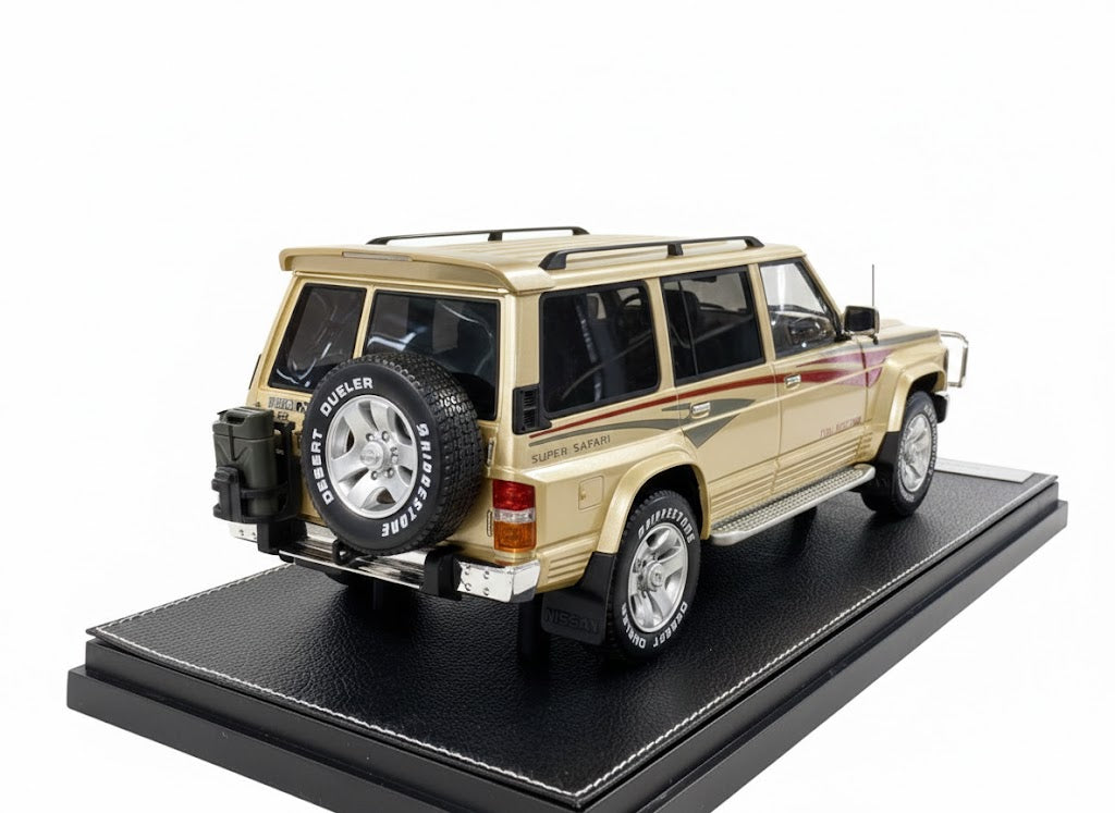 Nissan Patrol Super Safari Y60 Beige IVY Models Scale Model Car 1/18