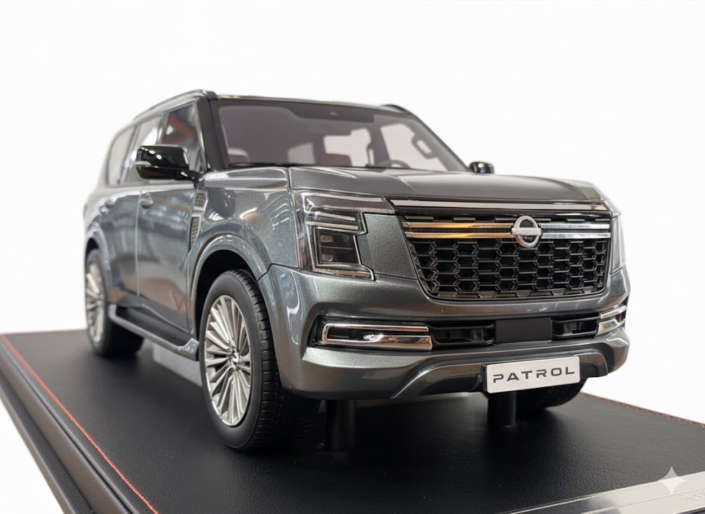 1/18  Nissan Patrol Y63 Platinum – Grey/Black – Limited Edition (50 pcs) SKU:FCDT4707