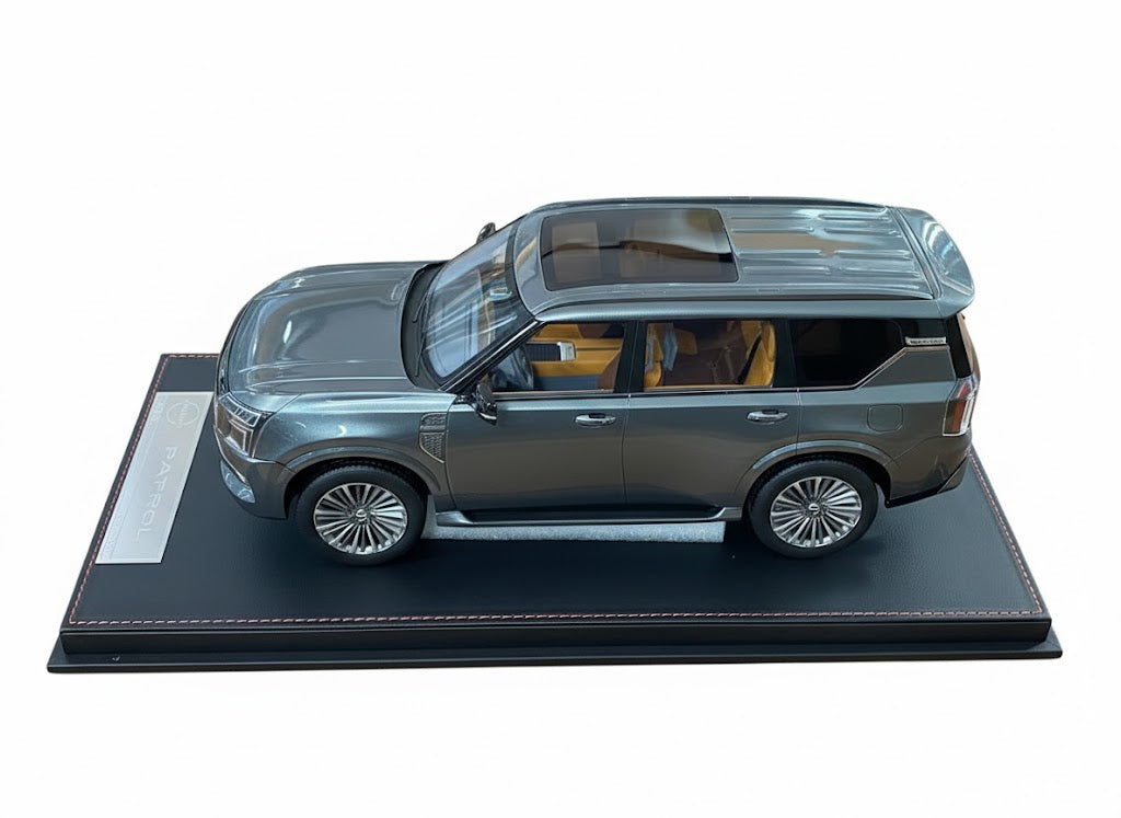 1/18 Resin Diamand Nissan Patrol Y63 Platinum – Grey – Limited Edition 50 pcs - Dubai Exclusive