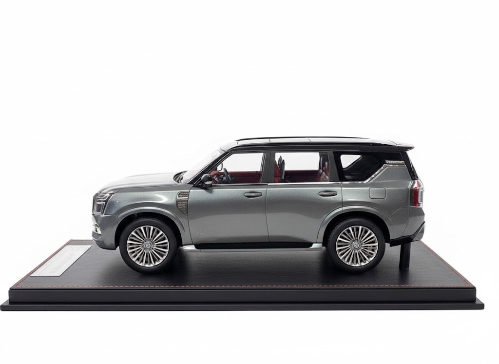 1/18  Nissan Patrol Y63 Platinum – Grey/Black – Limited Edition (50 pcs) SKU:FCDT4707