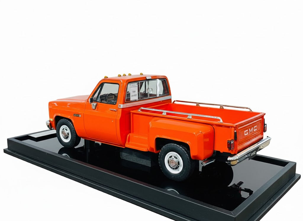 1/18 Resin- Old School Models GMC Sierra Classic 3500 (1986) in Orange, Limited to 110 Pieces