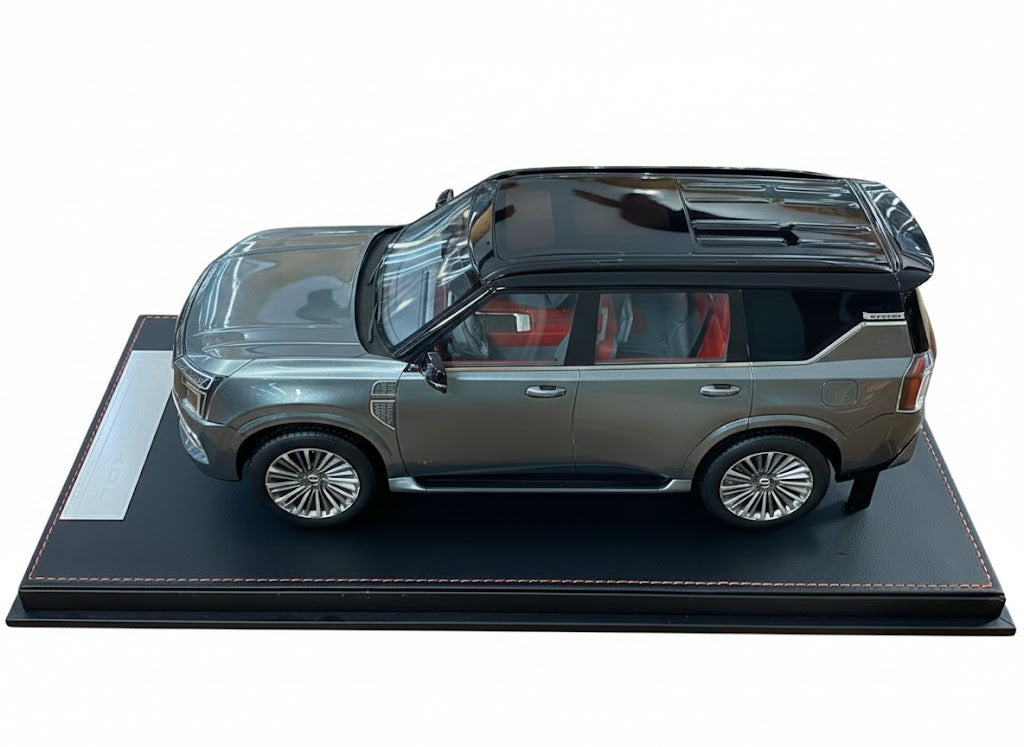 1/18  Nissan Patrol Y63 Platinum – Grey/Black – Limited Edition (50 pcs) SKU:FCDT4707