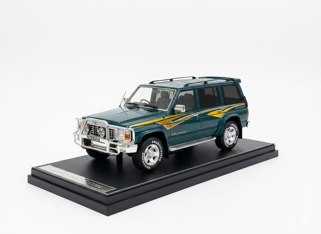Nissan Patrol Super Safari Y60 Green IVY Models Scale Model Car 1/18