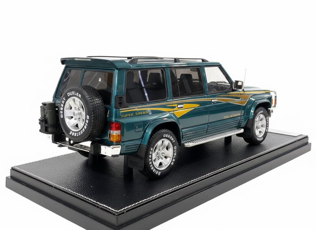 Nissan Patrol Super Safari Y60 Green IVY Models Scale Model Car 1/18