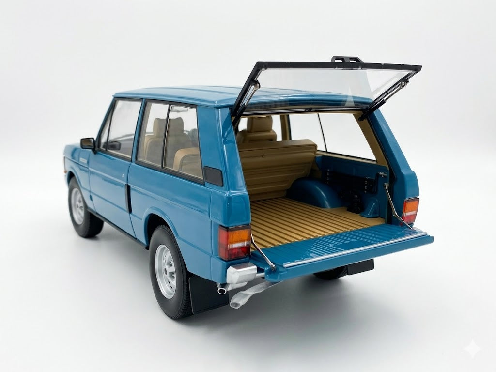 1/18 Diecast Land Rover Range Rover 2 Doors 1970 Blue Almost Real