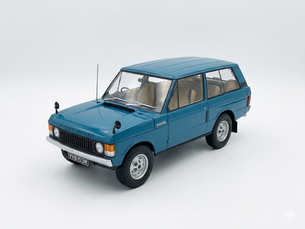 1/18 Diecast Land Rover Range Rover 2 Doors 1970 Blue Almost Real