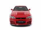Diecast – Nissan Skyline GT-R R34 Customized Version | MotorHelix | Limited 399 pcs | Active Red