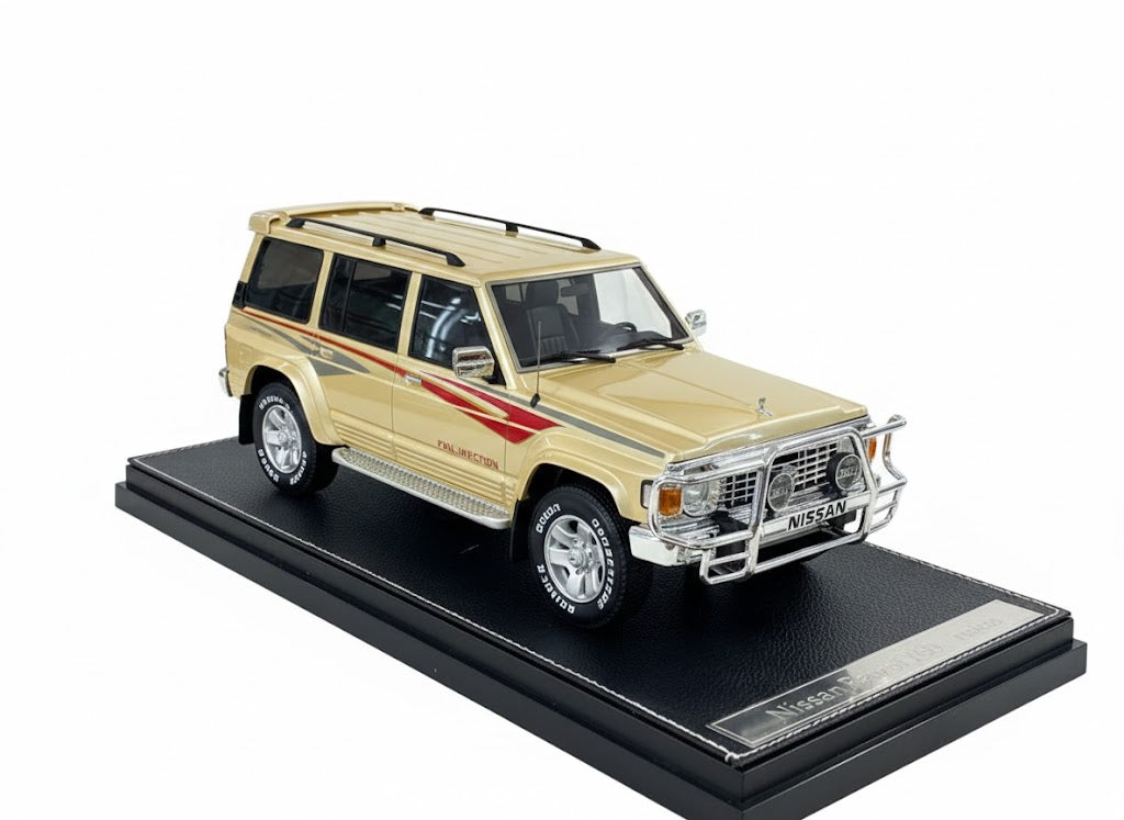 Nissan Patrol Super Safari Y60 Beige IVY Models Scale Model Car 1/18